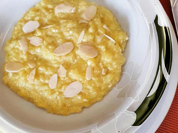 Risotto con ricotta e zafferano