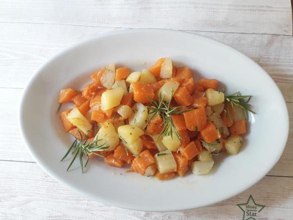 Zucca e patate al rosmarino sottovuoto