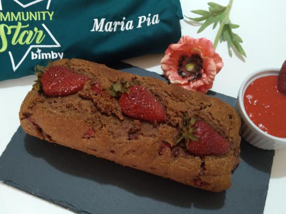 PLUMCAKE CON MOSCATO E CREMA ALLE FRAGOLE