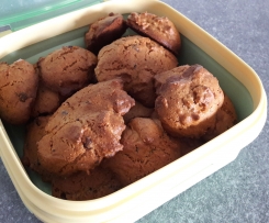 Biscotti con farina di avena e gocce di cioccolato