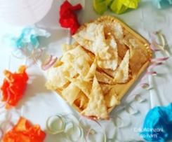 Chiacchere fritte con latte di soya (vegan)