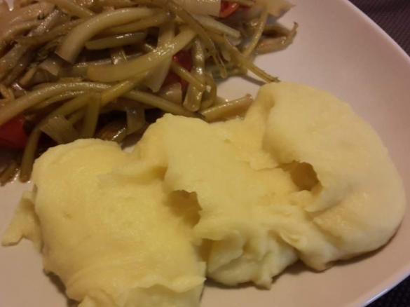 Purè Vegano con panna di soia e olio evo