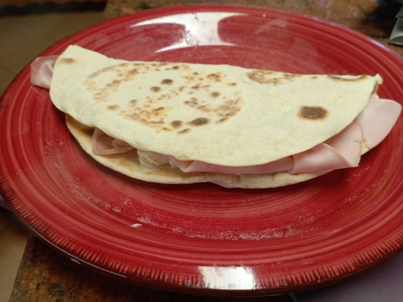 Piadina con yogurt greco