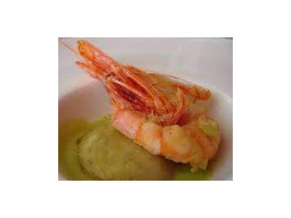 PURE' DI FAVE BIANCHE CON GAMBERETTI E CIPOLLA ROSSA giovannaf.