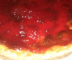 CHEESE-CAKE AL MASCARPONE E RICOTTA E MARMELLATA DI FRAGOLE