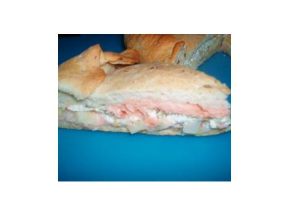 torta salata con salmone