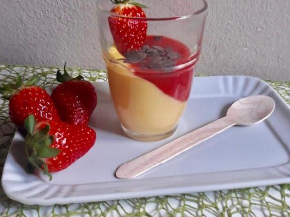 BUDINO AL MIELE RUM E SALSA ALLE FRAGOLE A MODO MIO CONTEST BUDINI