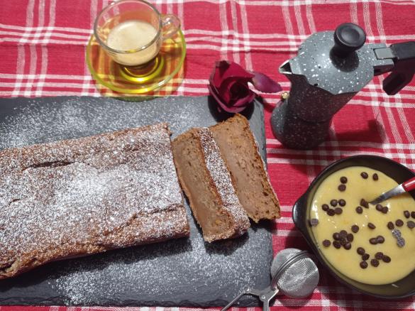 Plumcake con farina di castagne e crema di accompagnamento al profumo di arancia 🍊