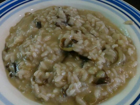 risotto al vino rosso e radicchio di treviso  