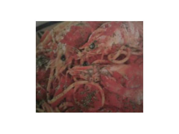 sugo con peperoni e gamberoni