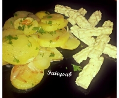 Chicche di pollo con patate alla lionese - Natale