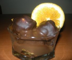 Coppette di profiteroles cioccolato&arancia