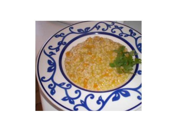 ORZO PERLATO CON SEDANO E CAROTE