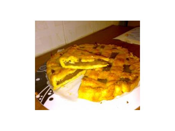 Crostata pere e crema al cioccolato