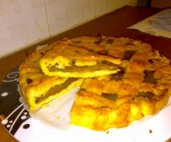 Crostata pere e crema al cioccolato