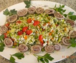 TRIS DI RISO BASMATI VERDURE INVOLTINI