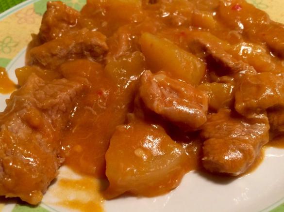 Spezzatino di vitella con patate a modo mio