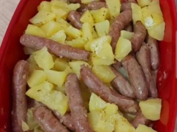 Salsiccia con patate al Varoma