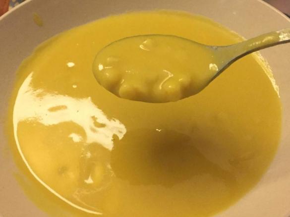 Pasta con vellutata di ceci e curcuma 