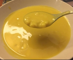 Pasta con vellutata di ceci e curcuma 