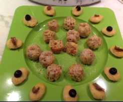 Biscottini al prosciutto del gennargentu e mini madelein al tonno / contest biscotti salati/