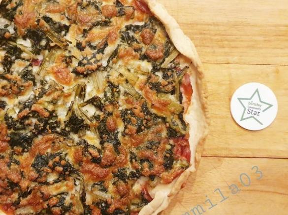 Crostata contadina con pancetta, rape e caciocavallo  Contest cena davanti alla tv