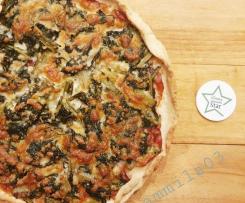 Crostata contadina con pancetta, rape e caciocavallo  Contest cena davanti alla tv