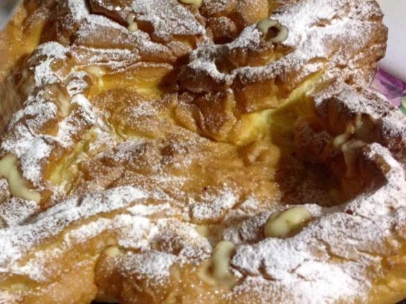 Dolce veloce effetto montagne ! L' impasto dei bigne e crema Bimby!