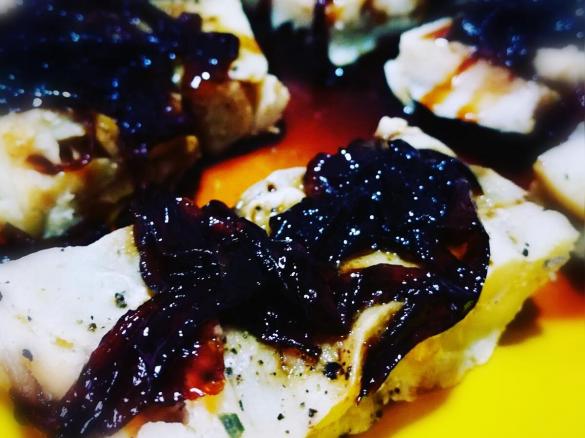 Merluzzo con composta di cipolle di tropea