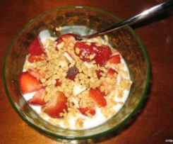 dessert con fragole LIGHT