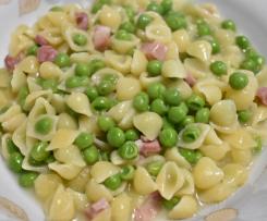 PASTA PISELLI E PANCETTA