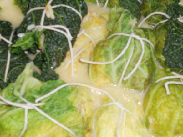 Involtini di verza ripieni di riso