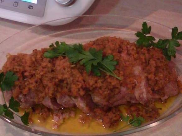 polpettone di carne porri e carote