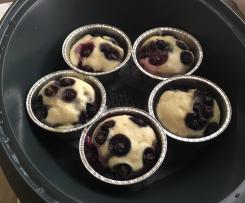 Muffin ai mirtilli al vapore