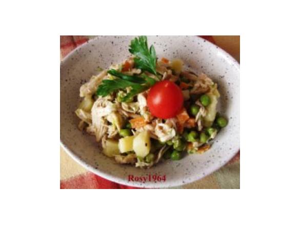 Insalata di pollo e verdure