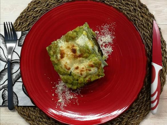 "Lasagne Romane" (con broccolo romanesco, guanciale e pecorino)