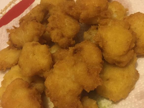 Baccalà fritto in pastella di farina di riso (senza glutine)