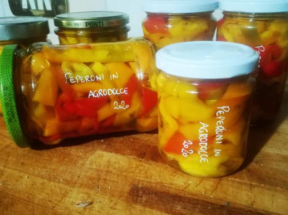 Peperoni in agrodolce