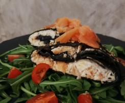 Strudel al nero di seppia e salmone "contest strudel"