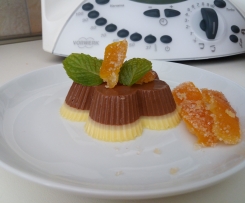 Mousse al cioccolato fondente e arancia